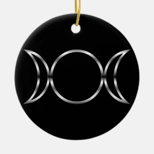 Falln Pagan Triple Goddess Symbol Keramisch Ornament (Voorkant)