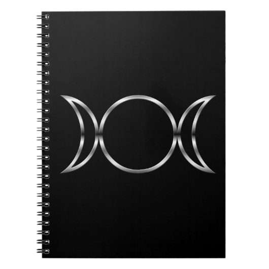 Falln Pagan Triple Goddess Symbol Notitieboek (Voorkant)