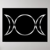 Falln Pagan Triple Goddess Symbol Poster (Voorkant)
