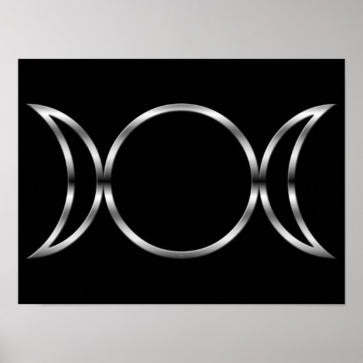 Falln Pagan Triple Goddess Symbol Poster (Voorkant)