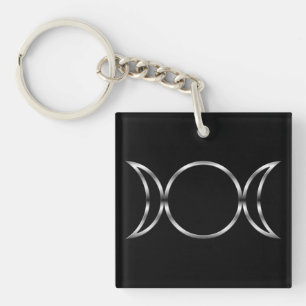 Falln Pagan Triple Goddess Symbol Sleutelhanger