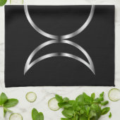 Falln Pagan Triple Goddess Symbol Theedoek (Gevouwen)