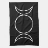 Falln Pagan Triple Goddess Symbol Theedoek (Verticaal)