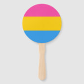 Falln Pansexual Pride Flag Handwaaier (Achterkant)