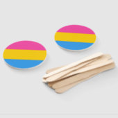 Falln Pansexual Pride Flag Handwaaier (Niet-gemonteerd)