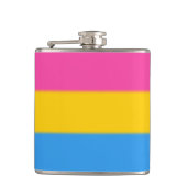 Falln Pansexual Pride Flag Heupfles (Voorkant)