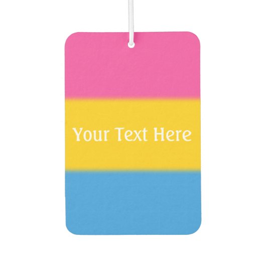 Falln Pansexual Pride Flag Luchtverfrisser (Voorkant)
