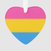 Falln Pansexual Pride Flag Ornament (voorkant)