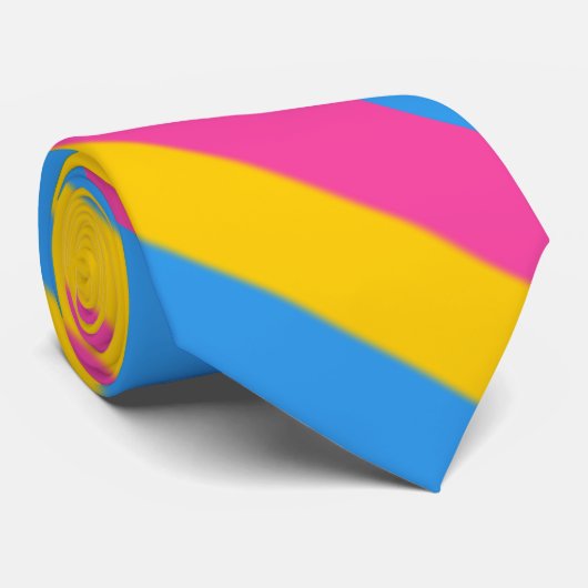 Falln Pansexual Pride Flag Stropdas (Opgerold)