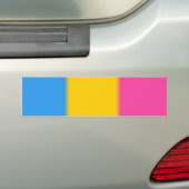 Falln Pansexual Pride Flag Versie 2 Bumpersticker (Op auto)