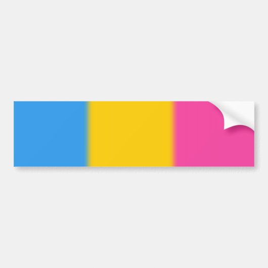 Falln Pansexual Pride Flag Versie 2 Bumpersticker (Voorkant)