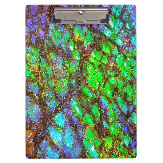 Falln Peacock Ammolite Klembord (Voorkant)