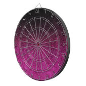 Falln Pink & Black Glitter Gradiënt Dartbord (Voorkant Rechts)