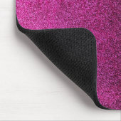 Falln Pink & Black Glitter Gradiënt Muismat (Hoek)
