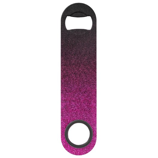 Falln Pink & Black Glitter Gradiënt Speed Flessenopener (Voorkant)