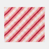 Falln Pink Sakura Sunrise Fleece Deken (Voorkant (Horizontaal))