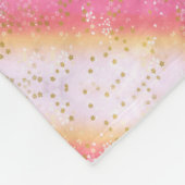 Falln Pink Sakura Sunrise Fleece Deken (Hoek)