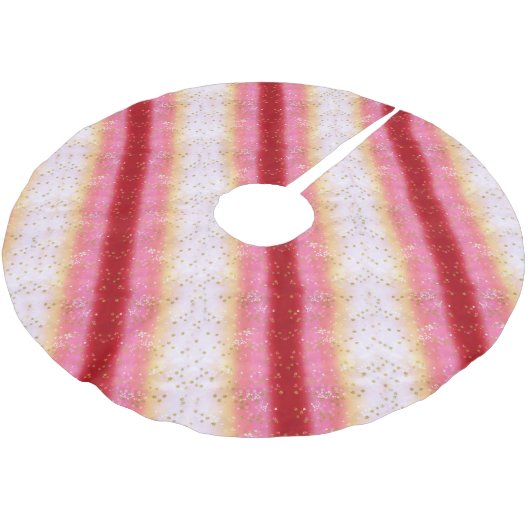 Falln Pink Sakura Sunrise Kerstboom Rok (Gekanteld)