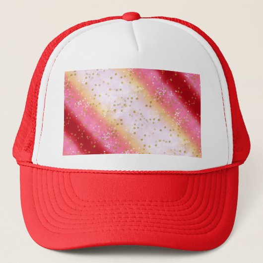 Falln Pink Sakura Sunrise Trucker Pet (Voorkant)