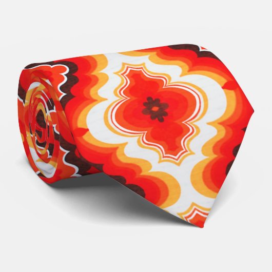 Falln Psychedelic Sunset Stropdas (Opgerold)