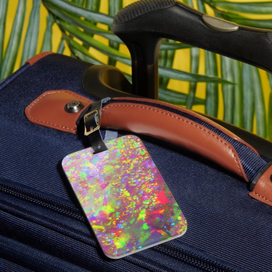 Falln Rainbow Braziliaanse Opaal Bagagelabel (Voorkant Insitu 1)
