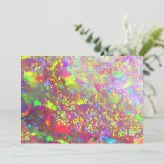 Falln Rainbow Braziliaanse Opaal Kaart (Staand voorkant)