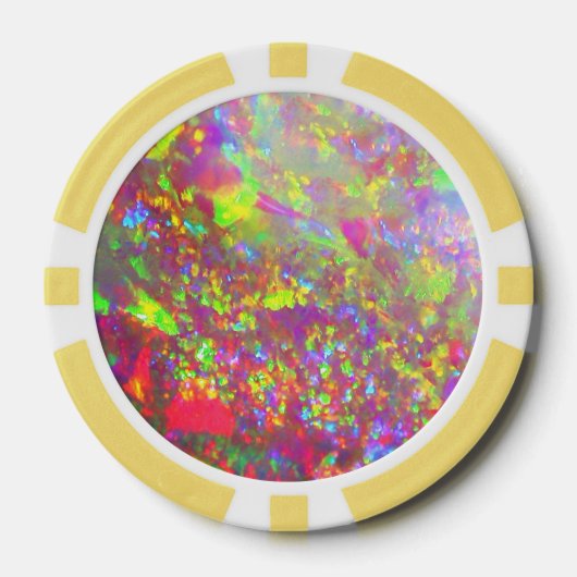 Falln Rainbow Braziliaanse Opaal Poker Chips (Voorkant)