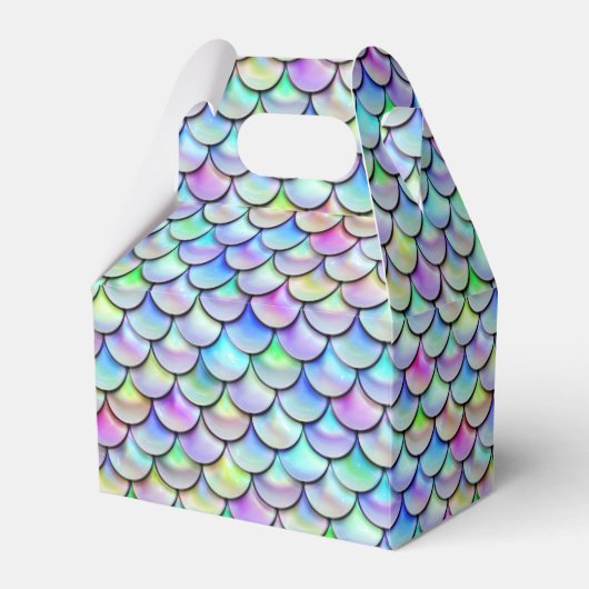 Falln Rainbow Bubble Mermaid Scales Bedankdoosjes (Voorkant Zijde)