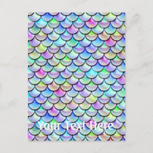 Falln Rainbow Bubble Mermaid Scales Briefkaart