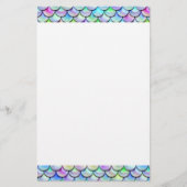 Falln Rainbow Bubble Mermaid Scales Briefpapier (Voorkant)
