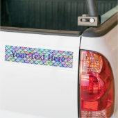 Falln Rainbow Bubble Mermaid Scales Bumpersticker (Op Truck)