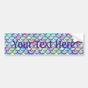 Falln Rainbow Bubble Mermaid Scales Bumpersticker