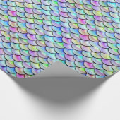 Falln Rainbow Bubble Mermaid Scales Cadeaupapier (Hoek)