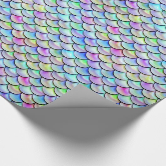 Falln Rainbow Bubble Mermaid Scales Cadeaupapier (Hoek)