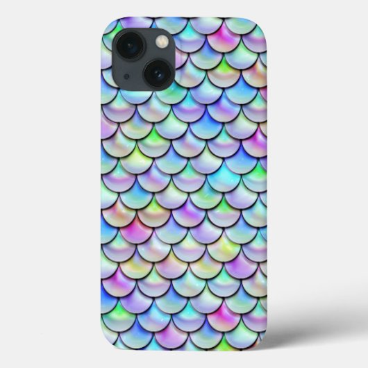 Falln Rainbow Bubble Mermaid Scales Case-Mate iPhone Case (Achterkant)