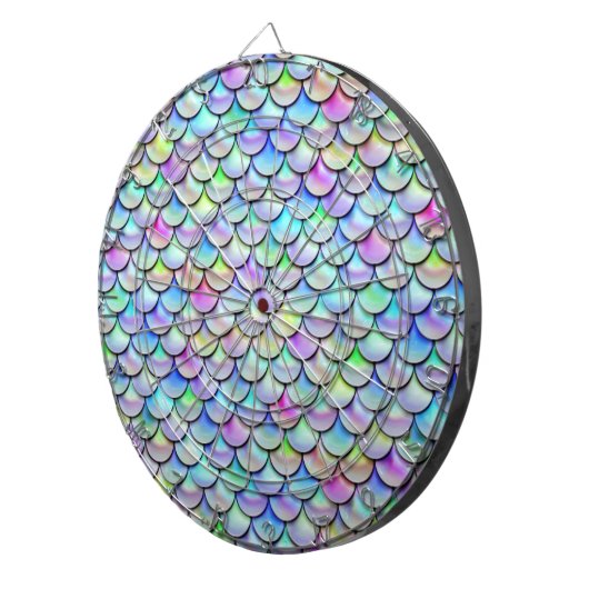 Falln Rainbow Bubble Mermaid Scales Dartbord (Voorkant Rechts)