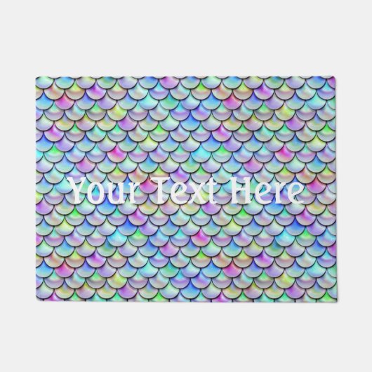 Falln Rainbow Bubble Mermaid Scales Deurmat (Voorkant)