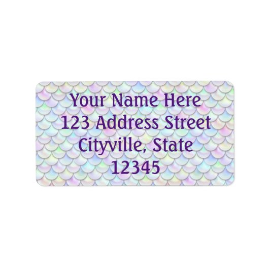 Falln Rainbow Bubble Mermaid Scales Etiket (Voorkant)