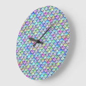 Falln Rainbow Bubble Mermaid Scales Grote Klok (Hoek)