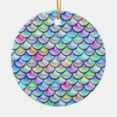 Falln Rainbow Bubble Mermaid Scales Keramisch Ornament (Voorkant)
