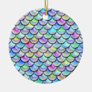 Falln Rainbow Bubble Mermaid Scales Keramisch Ornament