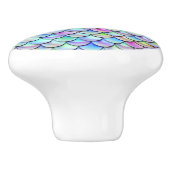 Falln Rainbow Bubble Mermaid Scales Keramische Knop (Zijkant)