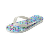 Falln Rainbow Bubble Mermaid Scales Kinder Teenslippers (Schuin)