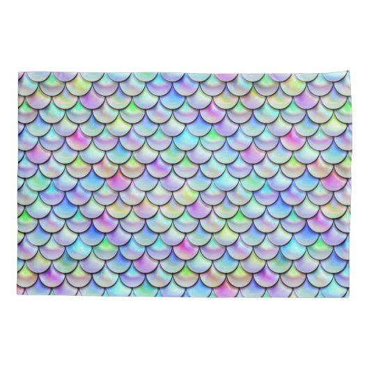 Falln Rainbow Bubble Mermaid Scales Kussensloop (Achterkant)