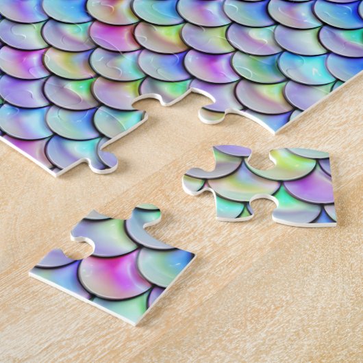 Falln Rainbow Bubble Mermaid Scales Legpuzzel (Zijkant)