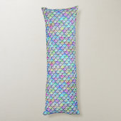Falln Rainbow Bubble Mermaid Scales Lichaamskussen (Achterkant (Verticaal))