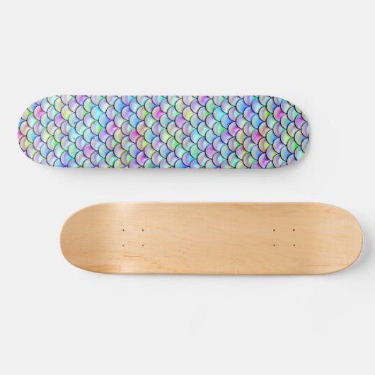 Falln Rainbow Bubble Mermaid Scales Persoonlijk Skateboard (Horizontaal)