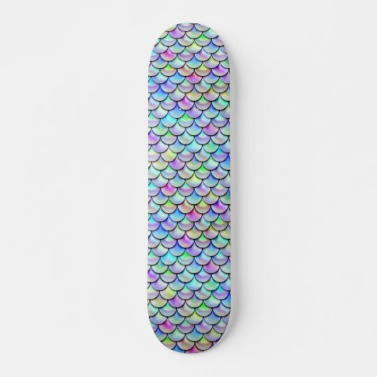 Falln Rainbow Bubble Mermaid Scales Persoonlijk Skateboard (Voorkant)