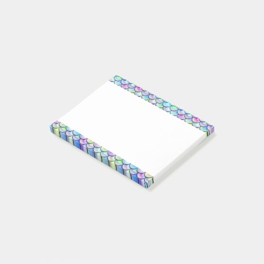 Falln Rainbow Bubble Mermaid Scales Post-it® Notes (Schuin)
