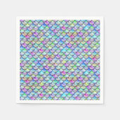 Falln Rainbow Bubble Mermaid Scales Servetten (Voorkant)